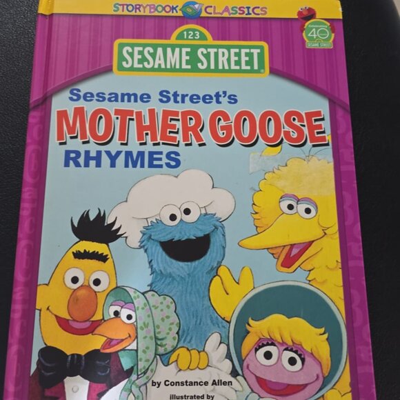 Sesame Street Mother Goose's Rhymes Children Toddler Reading Song Rhyme HC Book - Picture 1 of 2